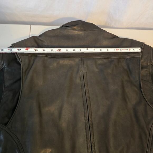 Harley Davidson Leather Motorcycle Jacket Men's M Black Biker Bomber USA - Picture 13 of 16